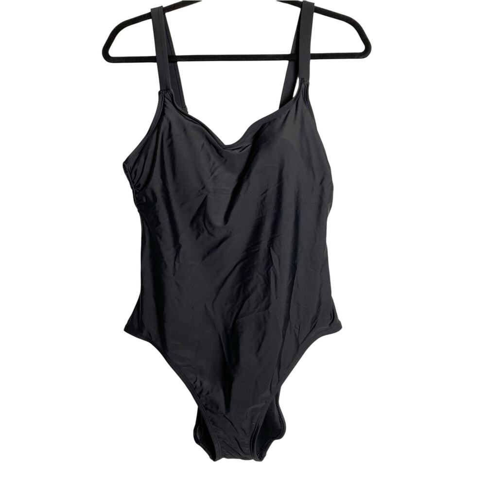 Hurley Women’s One Piece Swimsuit XL Black UPF 50+ Adjustable Straps NWT - Picture 4 of 14